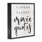 Stupell Industries Fluent Movie Quotes Phrase Framed Giclee Art